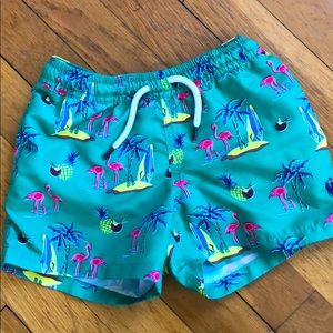 Tropical boys swim trunks